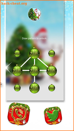 Christmas Santa Tree Launcher Theme screenshot