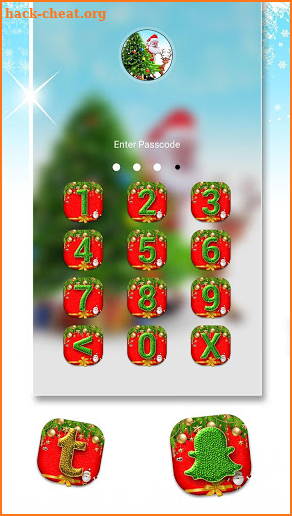 Christmas Santa Tree Launcher Theme screenshot