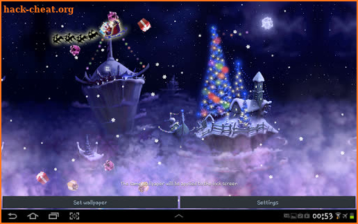 Christmas Snow Fantasy Live Wallpaper screenshot