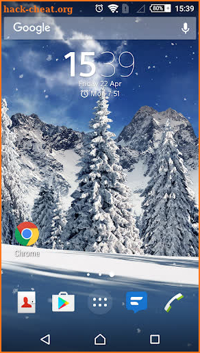 Christmas Snowfall Live Wallpaper FREE screenshot