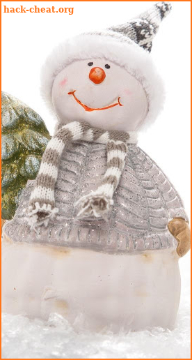 Christmas Snowman HD Wallpaper screenshot