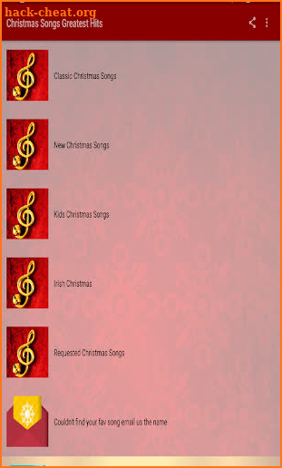 Christmas Songs Greatest Hits screenshot