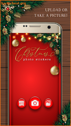 Christmas stickers for photos screenshot