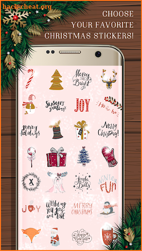 Christmas stickers for photos screenshot