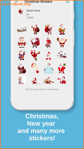 Christmas Stickers for WhatsApp, WAStickerApps screenshot