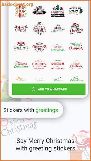 Christmas Stickers for Whatsapp (WAStickersApp) screenshot