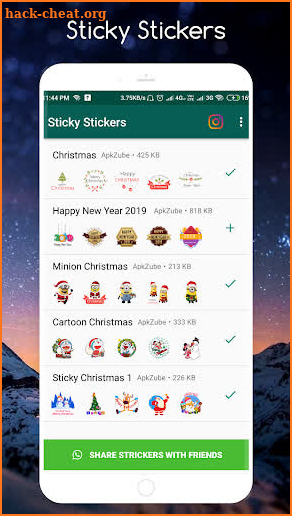 Christmas Stickers for WhatsApp WAStickersApps screenshot