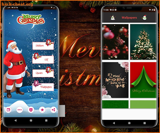 Christmas Stickers- GIF and Wallpapers screenshot