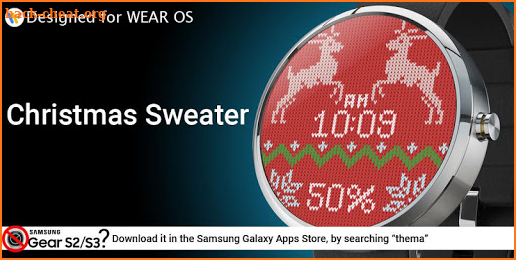 Christmas Sweater Watch Face screenshot