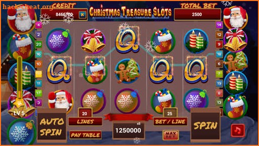 christmas treasure slots screenshot