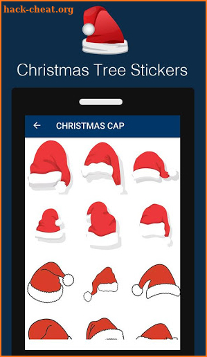 Christmas Tree & Santa emoji screenshot