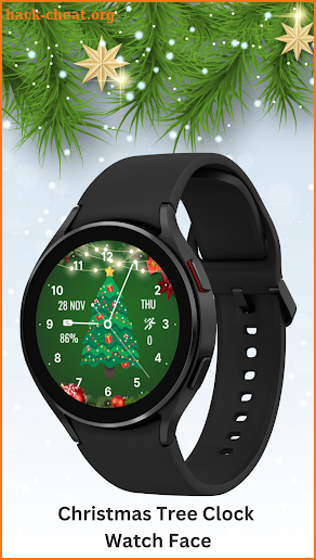 Christmas Tree Clock WatchFace screenshot