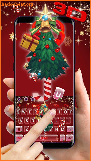 Christmas Tree Gravity Keyboard Theme screenshot
