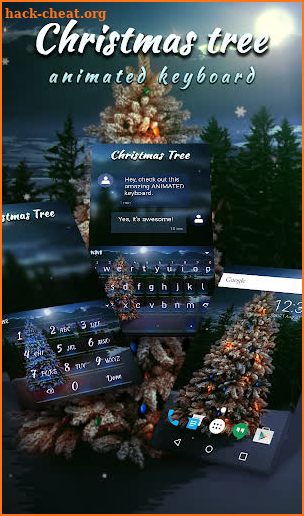 Christmas Tree Keyboard + Live Wallpaper screenshot