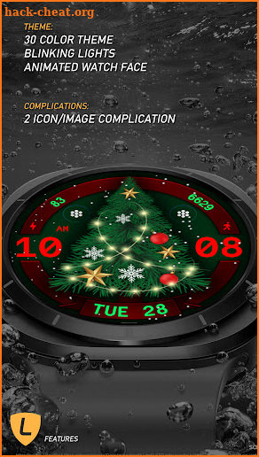 Christmas Tree Watch Face 083 screenshot