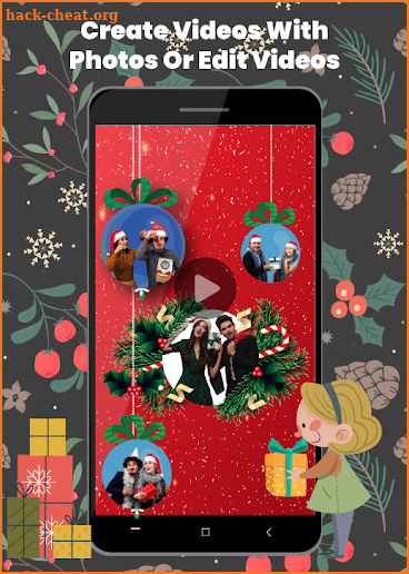 Christmas video maker with song screenshot