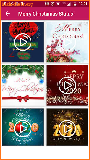 Christmas Video Status screenshot