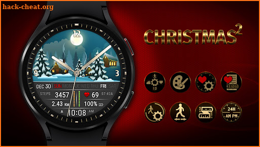 Christmas Watch Face 2 screenshot