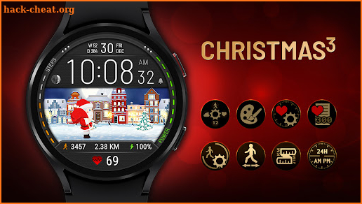 Christmas Watch Face 3 screenshot