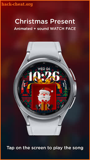 Christmas watch face screenshot