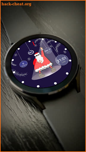 Christmas WatchFace Rock Santa screenshot
