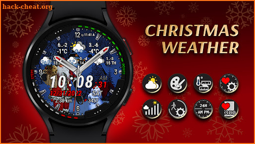 Christmas Weather Watch Face screenshot