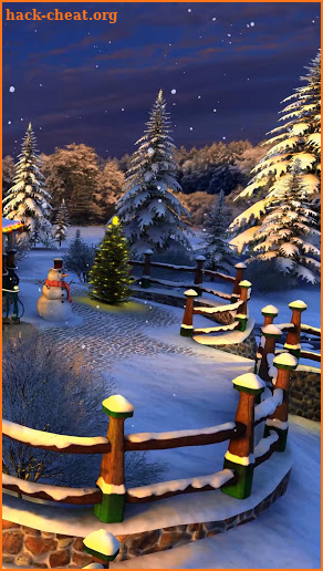 Christmas Winter Snow Live Wallpaper screenshot