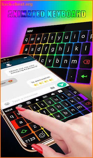 Chromatic Animated Keyboard + Live Wallpaper screenshot