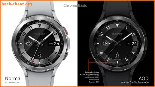 Chrome Basic Watch Face screenshot