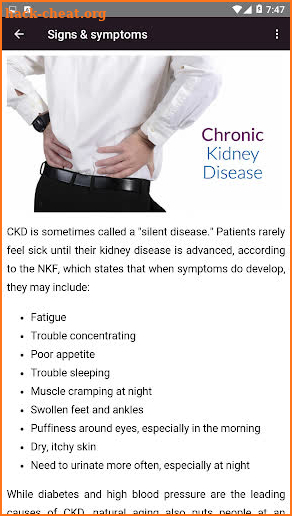 Chronic Kidney Disease (CKD) screenshot