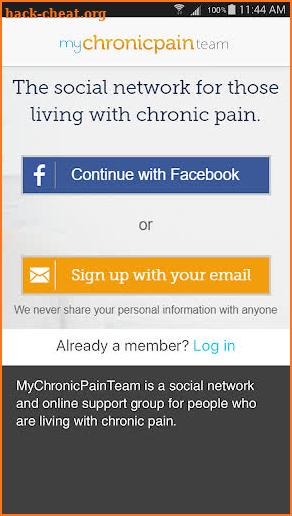 Chronic Pain Support screenshot