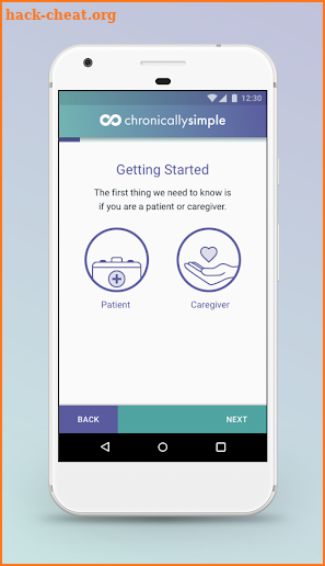 Chronically Simple Healthcare App screenshot