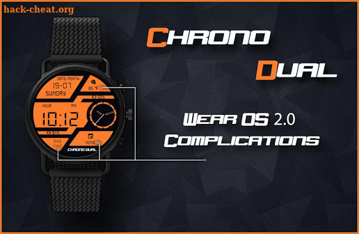 Chrono Dual Watch Face & Clock Live Wallpaper screenshot