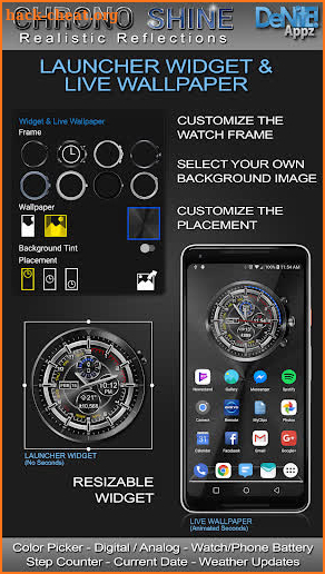 Chrono Shine HD Watch Face screenshot