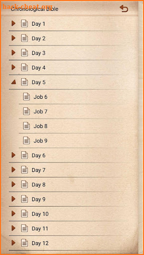 Chronological Bible screenshot