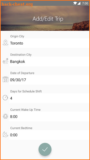 Chronoshift - Travel without Jet Lag screenshot