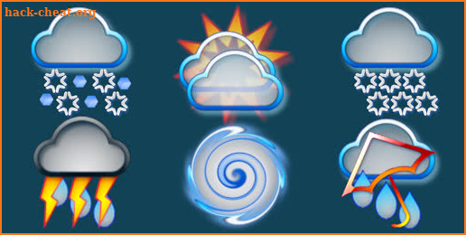 Chronus: Magical HD Weather icons in 64-bit color screenshot