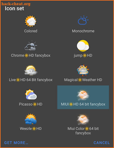 Chronus: Miui HD Weather Icons screenshot