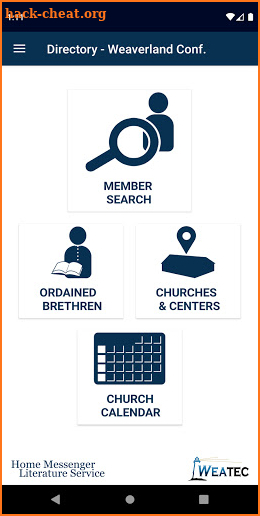 Church Directory - Weaverland Conference screenshot