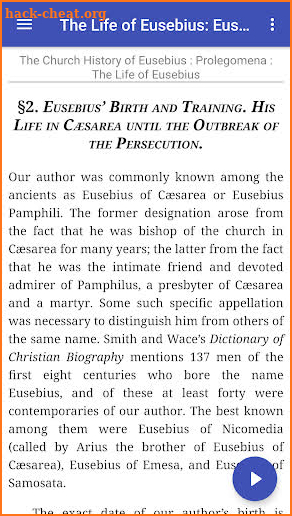Church History, Life of Constantine (Eusebius) screenshot
