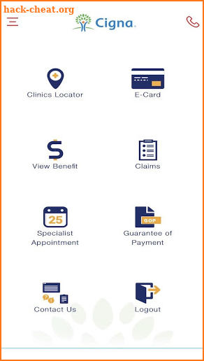 Cigna Care Connect screenshot
