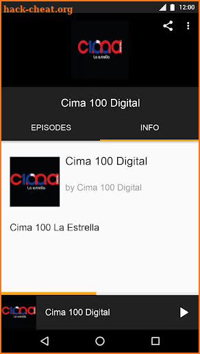 Cima 100 Digital screenshot
