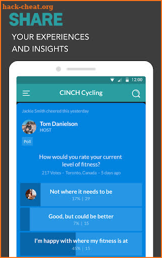 CINCH Cycling screenshot