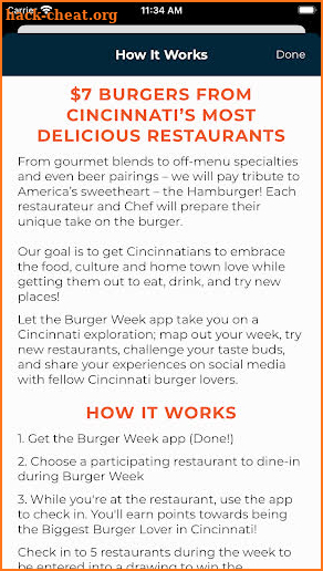 Cincinnati Burger Week screenshot