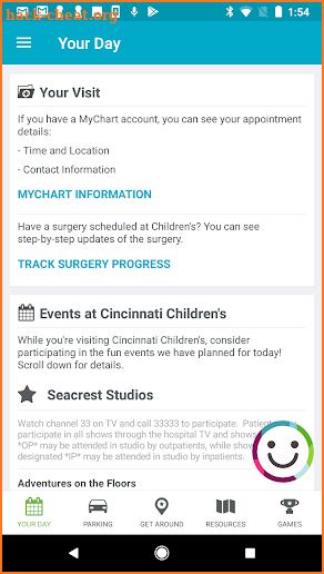 Cincinnati Children's Caren screenshot