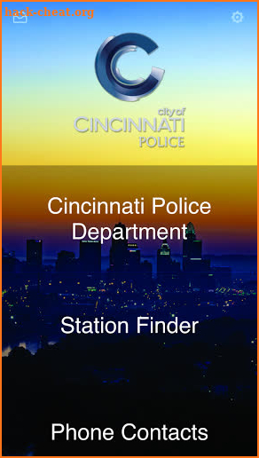 Cincinnati Police Department screenshot