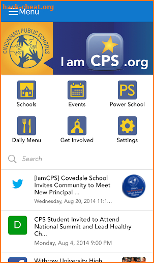 Cincinnati Public Schools screenshot