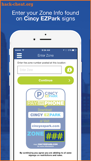 Cincy EZPark screenshot