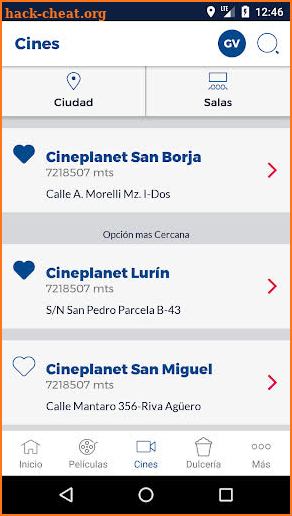 Cineplanet Perú screenshot