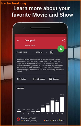 CineTrak: Your Movie and TV Show Diary screenshot